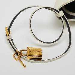 Pre Owned Tom Ford White Leather Padlock Ankle Wrap Pumps Size 39.5