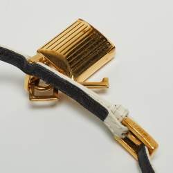 Pre Owned Tom Ford White Leather Padlock Ankle Wrap Pumps Size 39.5