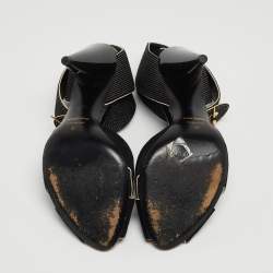 Pre Owned Tom Ford Black Suede Ankle Wrap Crisscross Sandals Size 37