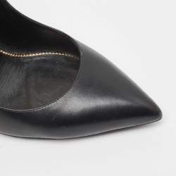 Tom Ford Black Leather Pointed Toe  Pumps Size 38.5