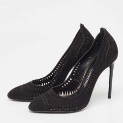 Tom Ford Black Suede Slip On Pumps Size 38