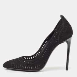 Tom Ford Black Suede Slip On Pumps Size 38