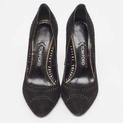 Tom Ford Black Suede Slip On Pumps Size 38