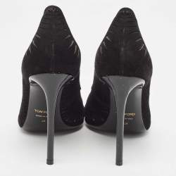 Tom Ford Black Suede Slip On Pumps Size 38