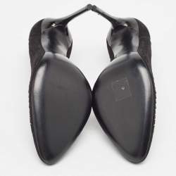 Tom Ford Black Suede Slip On Pumps Size 38
