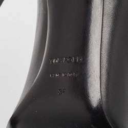 Tom Ford Black Leather Ankle Boots Size 37
