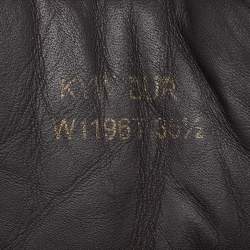 Pre Owned Tom Ford Burgundy Leather High Top Sneakers Size 36.5