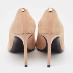 Pre Owned Tom Ford Beige Suede Pointed Toe Pumps Size 37