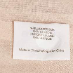 Pre Owned Tory Burch Pink Silk Round Neck Sleeveless Top M