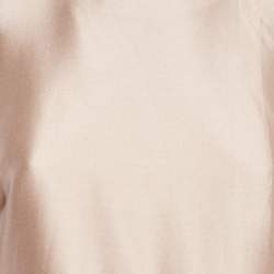 Pre Owned Tory Burch Pink Silk Round Neck Sleeveless Top M