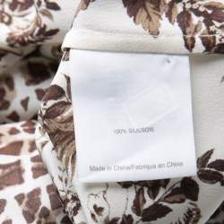 Pre Owned Tory Burch Whey Tropicale Printed Silk Sleeveless Midi Dress L