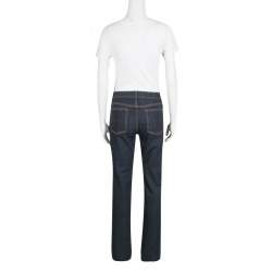 Pre Owned Tory Burch Indigo Dark Wash Denim Classic Boot Cut Jeans M