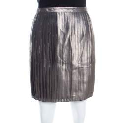 Tory Burch Metallic Pleated Audra Skirt M Tory Burch | TLC