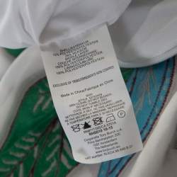 Pre Owned Tory Burch Wisteria Jacquard Flared Cocktail Dress M