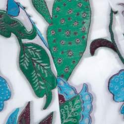 Pre Owned Tory Burch Wisteria Jacquard Flared Cocktail Dress M