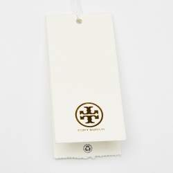 Pre Owned Tory Burch Black Quilted Leather Fleming Drawstring Hobo
