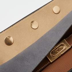 Tory Burch Multicolor Leather and Suede Small Lee Radziwill Double Bag