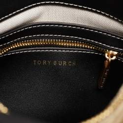 Tory Burch Multicolor Leather and Suede Small Lee Radziwill Double Bag