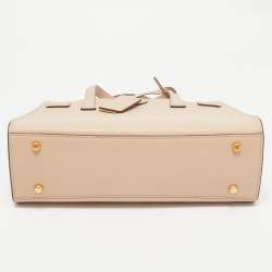 Pre Owned Tory Burch Dusty Pink Leather Small Robinson Satchel