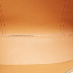 Pre Owned Tory Burch Red Fabric and Leather Printed Perry Tote