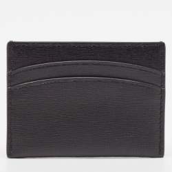 Tory Burch Black Leather Robinson Card Holder