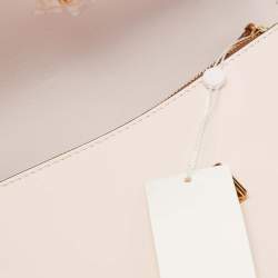 Pre Owned Tory Burch Light Pink Leather Eleanor Rectangular Shoulder Bag