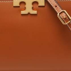 Pre Owned Tory Burch Brown Leather Mini Eleanor Satchel