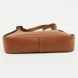 Pre Owned Tory Burch Brown Leather Small Miller Classic Shoulder Bag