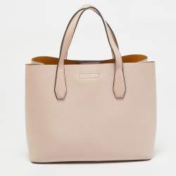 Pre Owned Tory Burch Pink Leather Small Blake Tote