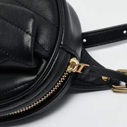 Tory Burch Black Chevron Leather Kira Belt Bag