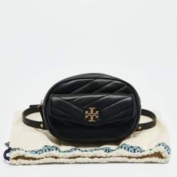 Tory Burch Black Chevron Leather Kira Belt Bag