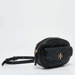 Tory Burch Black Chevron Leather Kira Belt Bag