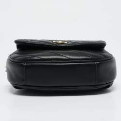 Tory Burch Black Chevron Leather Kira Belt Bag