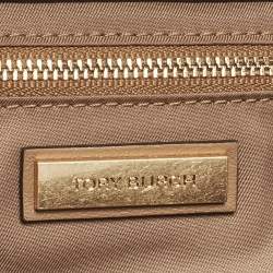 Tory Burch Light Brown Leather Fleming Soft Clutch