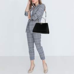 Tory Burch Black Leather Eleanor Satchel