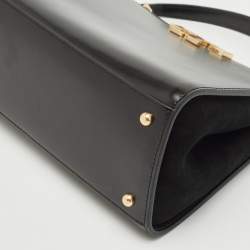 Tory Burch Black Leather Eleanor Satchel
