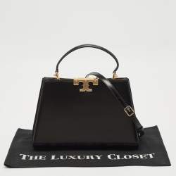 Tory Burch Black Leather Eleanor Satchel