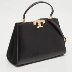 Tory Burch Black Leather Eleanor Satchel