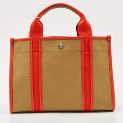 Tory Burch Multicolor Canvas and Leather Small Tory Tote