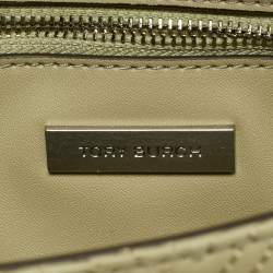 مملوكة مسبقًا Tory Burch Fleming Small Olive Green Leather Shoulder Bag