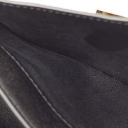 Pre Owned Tory Burch Fleming Small Black Leather Convertible Shoulder Bag