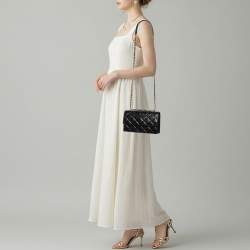 Pre Owned Tory Burch Fleming Small Black Leather Convertible Shoulder Bag