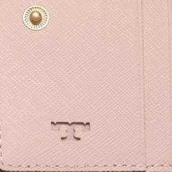 Pre Owned محفظة توري برش روبنسون جلد أبيض/متعدد الألوان

