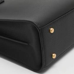 مملوكة مسبقًا Tory Burch Robinson Small Black Leather Satchel