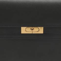 Pre Owned حقيبة كتف توري بورش لي رادزيويل جلد سوداء