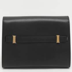 Pre Owned حقيبة كتف توري بورش لي رادزيويل جلد سوداء