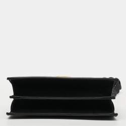 Pre Owned حقيبة كتف جلد أسود توري برش ميلر