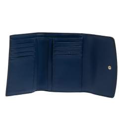 Pre Owned Tory Burch Burgundy Leather Robinson Wallet