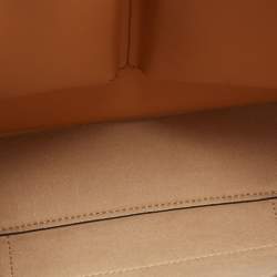 Pre Owned Tory Burch Navy Blue /Beige Perry T Monogram Jacquard Tote