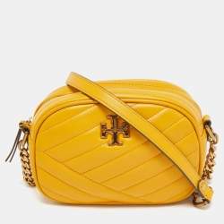Tory Burch Yellow Quilted Leather Small Kira Shoulder Bag Tory Burch | TLC